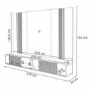 Ver imagem 7 de Painel para TV 85 pol com Bancada Suspensa e LED Zurick B01 Cinamomo Off White - Lyam Decor