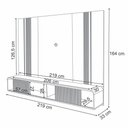 Ver imagem 4 de Painel para TV 85 pol com Bancada Suspensa e LED Zurick B01 Cinamomo Off White - Lyam Decor