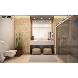 Box Light para Banheiro 1,90x1,20m 8mm Preto Woodglass Light preto - 3