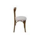 Ver imagem 2 de Cadeira Anita Estofada Madeira Maciça Cozinha Decorativa Studio Metal Madeira Pinhão