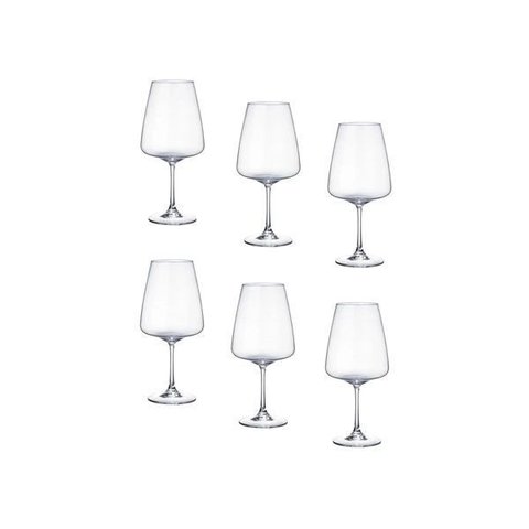 Taça para Vinho de Cristal Corvus 750ml 6 Peças Bohemia