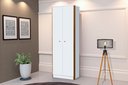 Ver imagem 1 de Armário Organizador Multiuso 2 Porta Office Escritório Branco com Nature- Rede Móveis