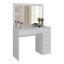 Ver imagem 5 de Penteadeira Camarim com Espelho e 4 Gavetas Flex Isis Multimóveis MP6066 Branco/Madeirado