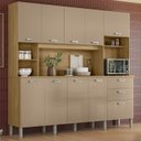 Ver imagem 1 de Cozinha Compacta 10p 2g 222 Cm Intense Freijo Vanilla Ktp