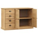 Ver imagem 5 de Buffet 4 Gavetas 2 Portas em Madeira de Pinus Bege/Cera