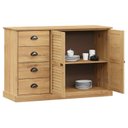 Ver imagem 4 de Buffet 4 Gavetas 2 Portas em Madeira de Pinus Bege/Cera