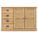 Ver imagem 6 de Buffet 4 Gavetas 2 Portas em Madeira de Pinus Bege/Cera