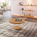 Ver imagem 3 de Painel Suspenso Armony Off White Cinamomo com Mesa de Centro Sky e Aparador Infinity Cinamomo - Hb M