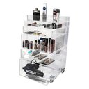 Ver imagem 2 de Carrinho Acrílico Organizador de Maquiagem 5 Gavetas e Bandeja Superior N9 Centauri Acrílicos CAR-N9