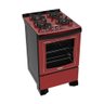 Fogão Dakolors 4 Bocas Mesa de Vidro Vermelho Dako Bivolt - 1