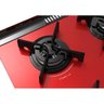 Fogão Dakolors 4 Bocas Mesa de Vidro Vermelho Dako Bivolt - 7