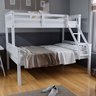 Beliche Bunk Bed Casal Madeira Macica com Escada Fixa Branco Megamobilia CS21-01C - 1