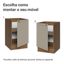 Ver imagem 7 de Balcão de Cozinha 50cm 1 Porta (sem Tampo) Rustic/Crema Vik Madesa
