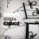 Ver imagem 4 de Kit 2 Banqueta Alta Preta Cozinha Gourmet Americana Balcão:branco Floral