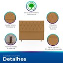Ver imagem 3 de Cabeceira Estofada para Cama de Casal 140 Athena Suede