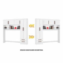 Guarda Roupa Modulado Paris 5 Portas 2 Gavetas - 6