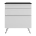 Ver imagem 5 de Balcão Cozinha para Cooktop 70cm 1 Porta 1 Gaveta Veneza Multimóveis V3706 Branco