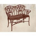 Ver imagem 2 de Banco Namoradeira de Jardim Viena Malbec 2 Lugares Área Externa Aluminio Marrom
