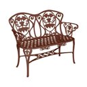 Ver imagem 1 de Banco Namoradeira de Jardim Viena Malbec 2 Lugares Área Externa Aluminio Marrom