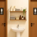 Ver imagem 5 de Kit 3 Suportes Prateleira Branco Estilo Industrial Não Descasca Não Enferruja Decorativo Organizador