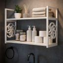 Ver imagem 1 de Kit 3 Suportes Prateleira Branco Estilo Industrial Não Descasca Não Enferruja Decorativo Organizador