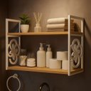 Ver imagem 6 de Kit 3 Suportes Prateleira Branco Estilo Industrial Não Descasca Não Enferruja Decorativo Organizador