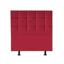 Ver imagem 1 de Cabeceira Estofada Cama Box Solteiro 90cm Espanha Corino Vermelho- Mabe Magazine