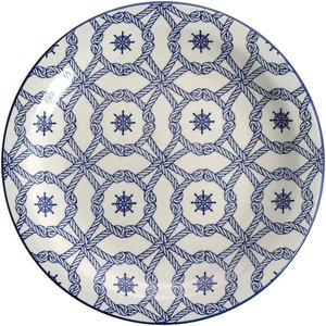 Prato Raso Floreal Náutico 26 Cm Azul Oxford