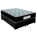 Ver imagem 1 de Cama Box Queen Bipartido Sintético + Colchão Molas Ensacadas Sereneprime Sonnolux 158x198x65 Preto