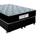 Ver mais imagens de Cama Box Queen Bipartido Sintético + Colchão Molas Ensacadas Sereneprime Sonnolux 158x198x65 Preto