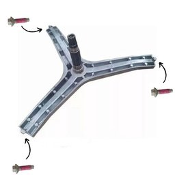 Kit 3 Parafusos Original Eixo Tripé Lava e Seca Samsung - 6 Kit 3 Parafusos Original Eixo Tripé Lava e Seca Samsung - 6