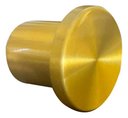 Ver imagem 3 de Espelho Redondo Adnet 40cm Suspenso Moderno Luxo - Dourado Alça Caramelo