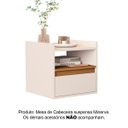 Ver imagem 2 de Mesa Cabeceira Suspensa Quarto Minerva Off White Nature