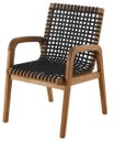 Ver imagem 1 de Cadeira Trama com Braco Preta Estrutura Madeira Stain Jatoba - 56633
