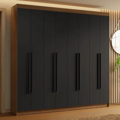 Guarda-Roupa Casal 8 Portas Batentes Saturno Madesa