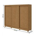 Ver imagem 5 de Guarda-roupa Casal Nice 3 Portas 4 Gavetas Flex Amêndoa Clean/off White 73368.169 - Móveis Lopas