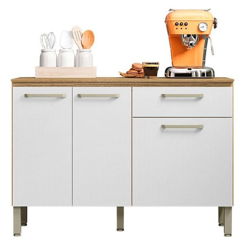 Balcão de Cozinha Versalhes Freijó Supremo - Kits Paraná