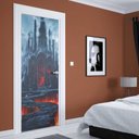 Ver imagem 1 de  Adesivo de Porta Castelo Preto - G 90x210 cm