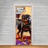 Adesivo de Porta GTA Cachorro Chop Franklin Game - P 70x210 cm - 1