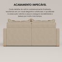 Ver imagem 7 de Sofá Cama Retrátil em Madeira Eucalipto e Linho 200cm Flórida