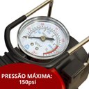 Ver imagem 5 de Mini Compressor de Ar Automotivo 12v Portátil 150 Psi 3 Bicos 35l/min Vermelho Importway Iwmca004vm