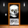 Adesivo para Porta Caveira Preto e Branco - G 90x210 cm - 1