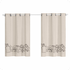 Cortina Pvc Blackout Estampada 2,20m X 1,30m Proteção Estilo Privacidade Cozinha
