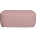 Ver imagem 3 de Kit 02 Puffs Decorativo Orgânico para Living Quarto 100cm Doha W01 Linho Rosa - Lyam Decor