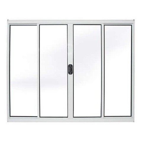 Vitro 4 Folhas 1.20x2.00 Branca Linha 18 Modular - Branco