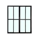 Ver imagem 1 de Porta Balcão 4 Folhas Vidro 210x180 Linha 25