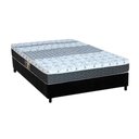 Ver imagem 1 de Cama Box Casal: Colchão Molas Castor Bonnel System Class + Base CRC Suede Black(138x188)