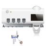 Dispenser Pasta de Dentes Automatico Luz Ultravioleta Elimina Bacterias Esterilizador Suporte Escova - 1