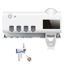 Ver imagem 1 de Dispenser Pasta de Dentes Automatico Luz Ultravioleta Elimina Bacterias Esterilizador Suporte Escova