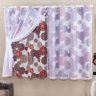 Cortina Blackout PVC Estampada com Voil Mandalas Corta Luz 2,80M x 1,60M - 1